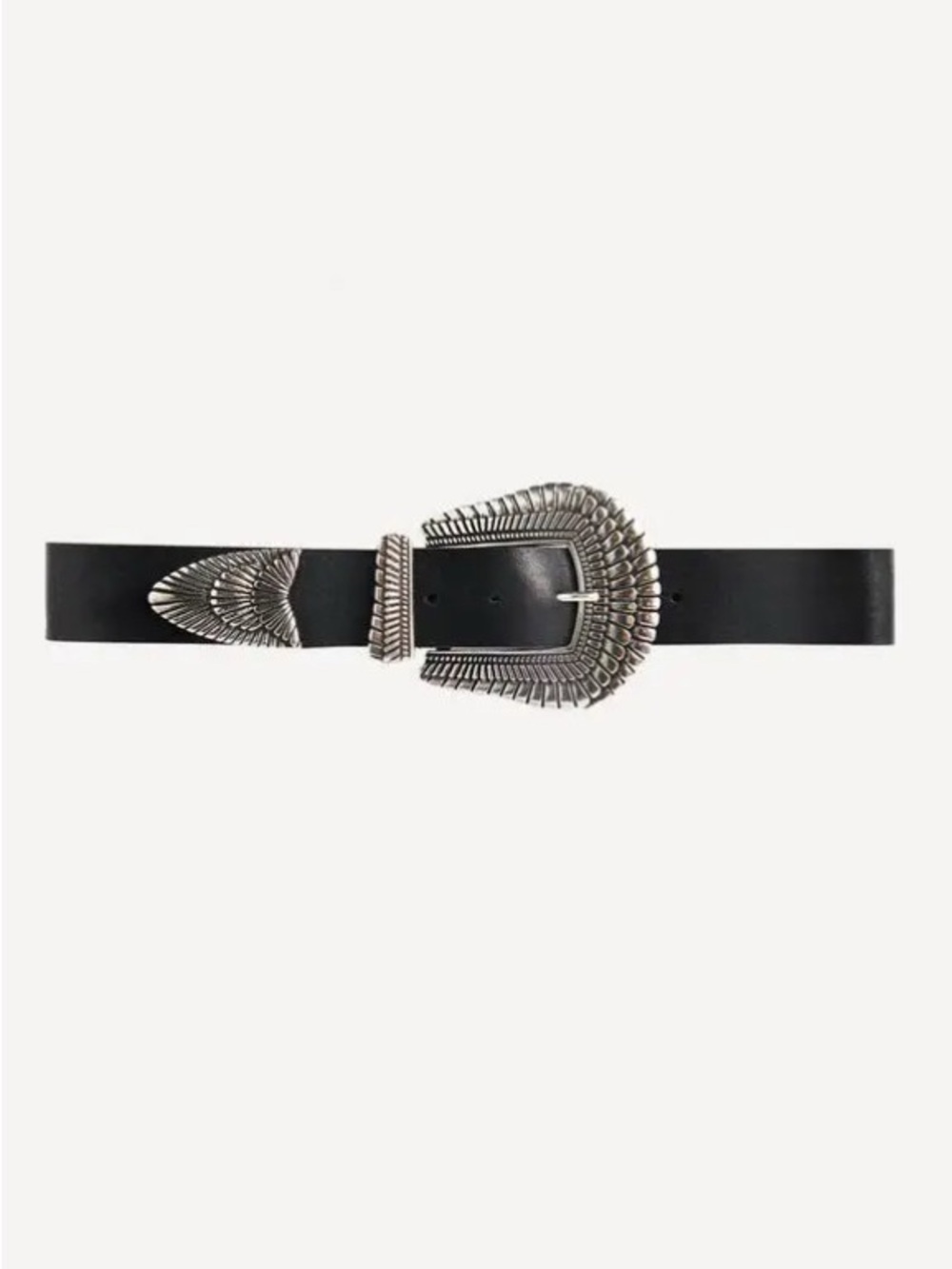 ba&sh black Branka leather belt